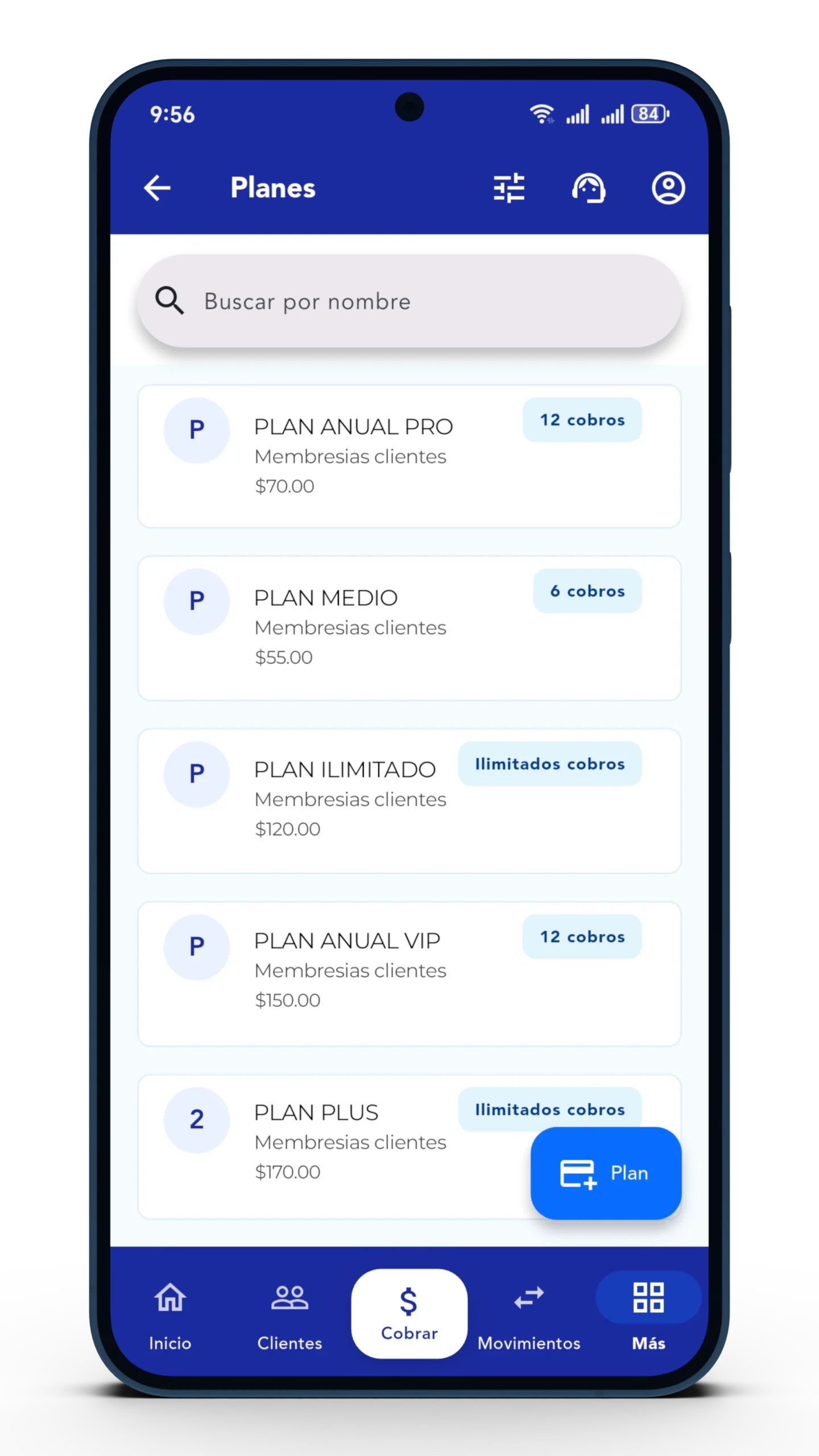 Planes de cobro